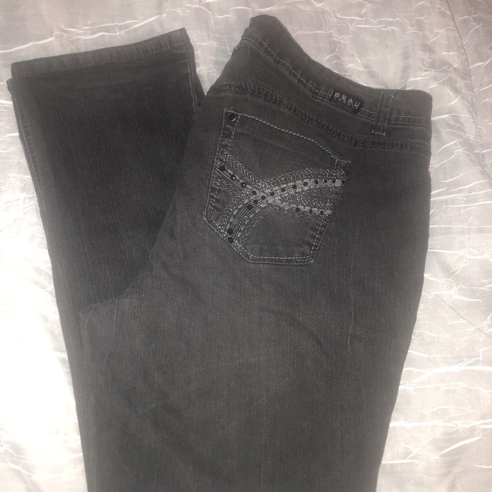 3 for $20 & 15% Relaxed gray jeans w/rhinestone